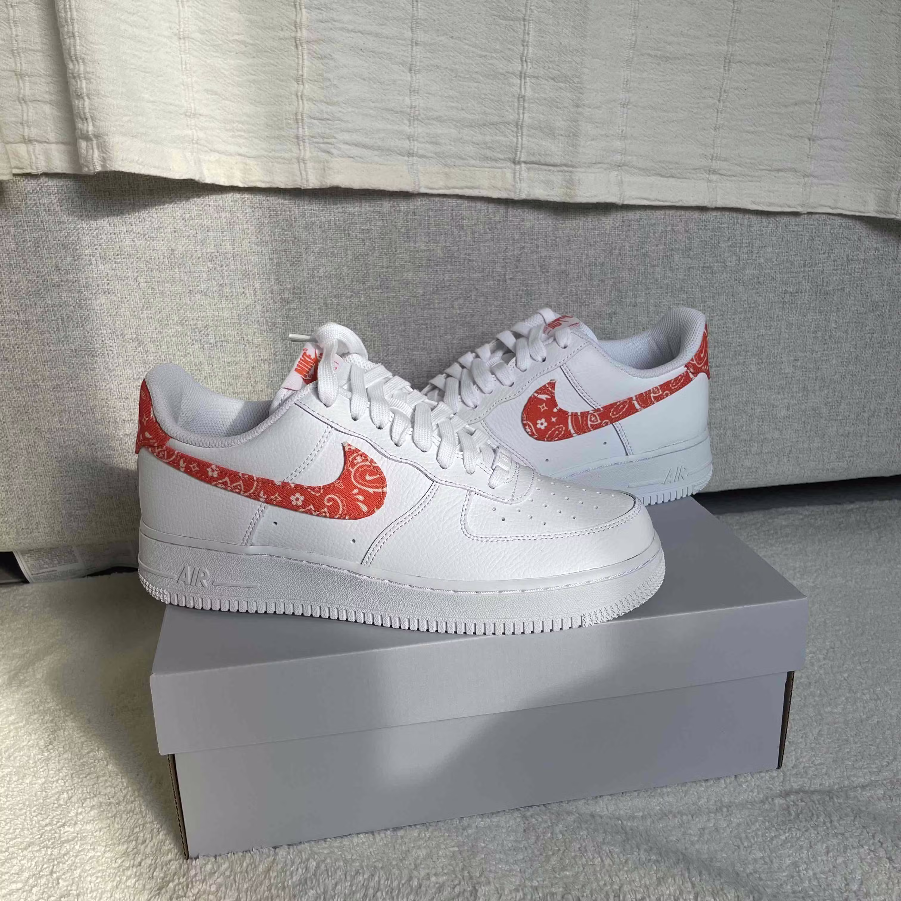 (Women) Nike Air Force 1 Low 'Orange Paisley' DJ9942-102 (Women) Nike Air Force 1 Low 'Orange Paisley' DJ9942-102